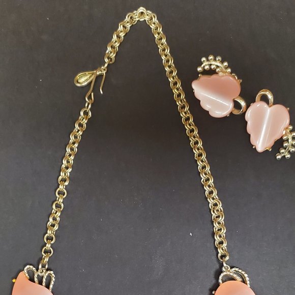 1950's Vintage Necklace/earring set - Picture 3 of 4